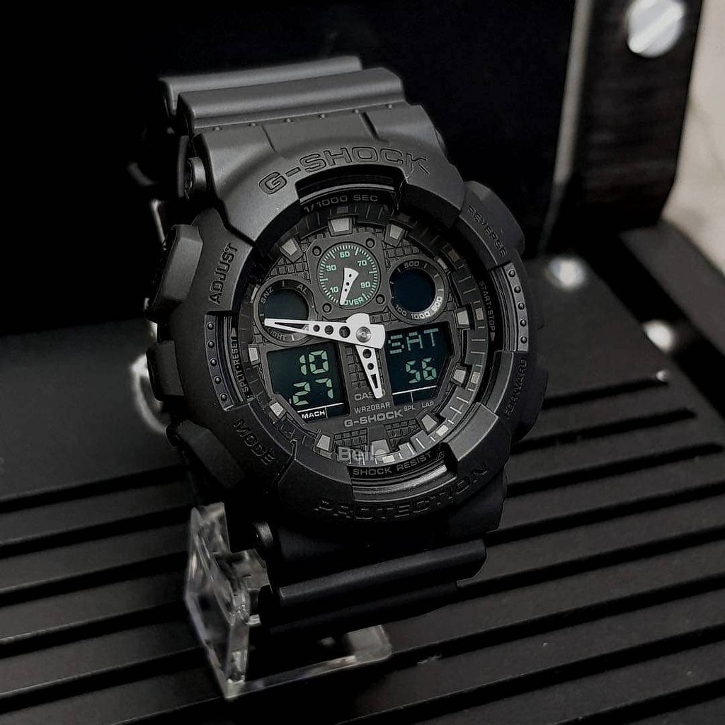 Đồng hồ Casio G-Shock Nam GA-100MB-1A bảo hành chính hãng 5 năm - Pin trọn đời