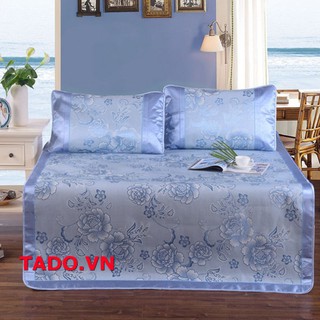 [ 2020 ] Chiếu vải lụa điều hòa cao cấp 1,6m x 2m tặng kèm 1 vỏ gối loại 1 đẹp GD713 (màu ngẫu nhiên)