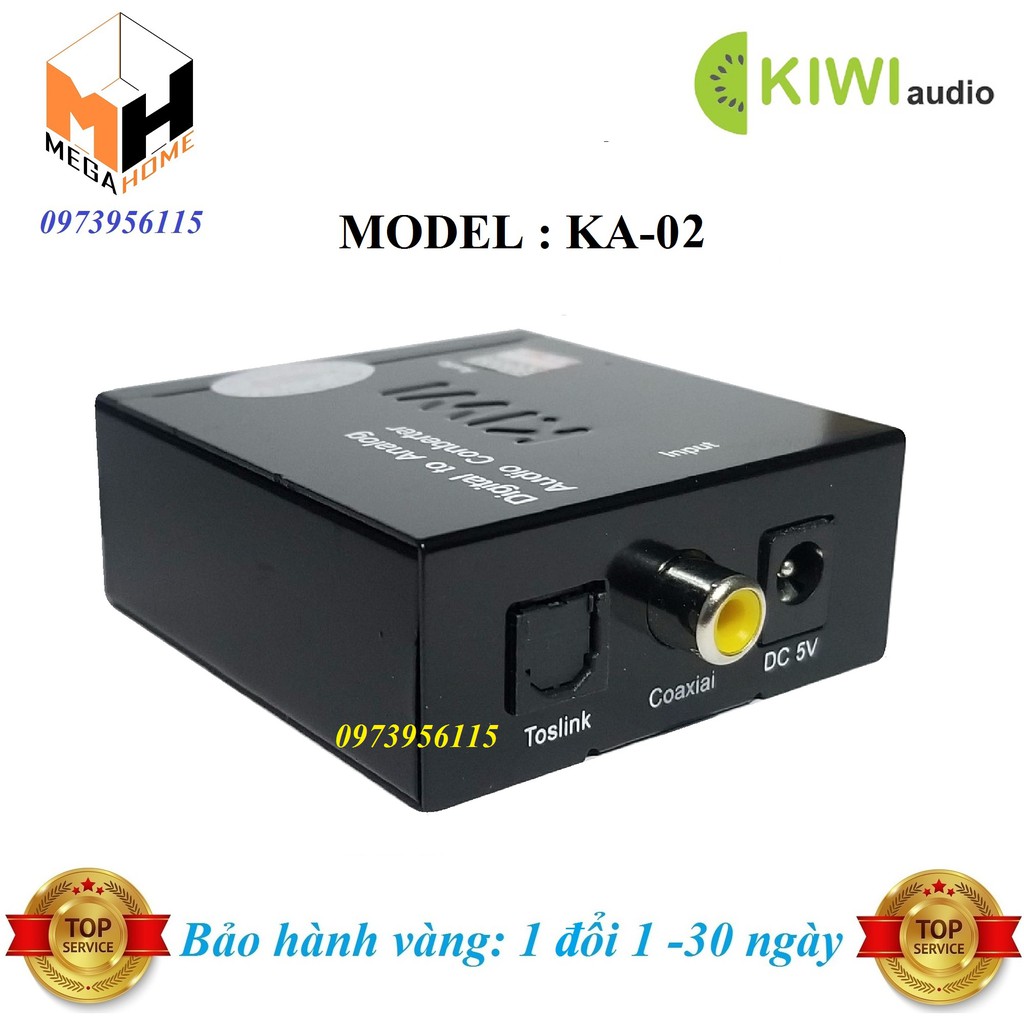 Bộ chuyển đổi âm thanh, Bộ chuyển đổi quang học DIGITAL TO ANALOG (L/R) - 1 đổi 1: 30 ngày