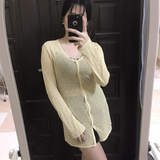 Cadigan len lưới Size S dáng dài
