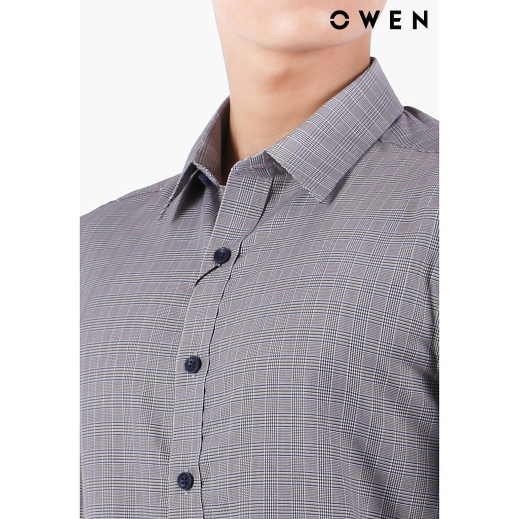 Áo Sơ mi dài tay Nam OWEN dáng Slimfit - AS22689DT