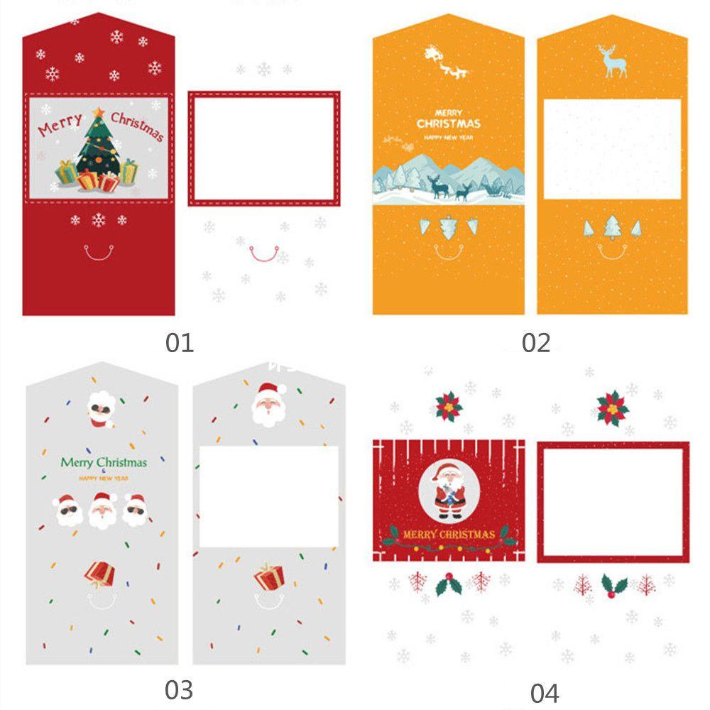 Set 1 / 10 Giấy In Họa Tiết Giáng Sinh Dễ Thương Dùng Trang Trí
