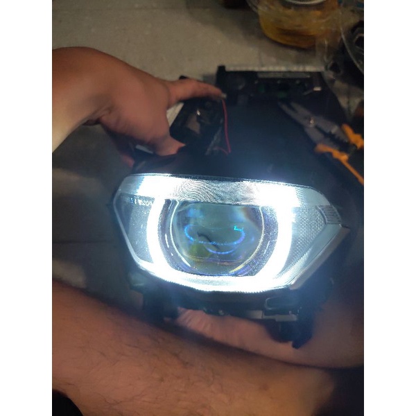 Kính và Đế đèn exciter 155 dùng độ bi cầu