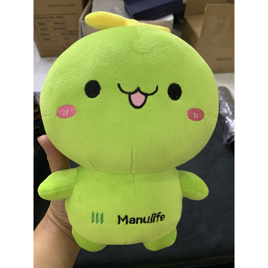 Gấu Bông Bơ Miniso Dễ Thương.Gấu Bông Trái Bơ logo bảo hiểm Manulife. Qùa tặng dễ thương cho bé yêu,