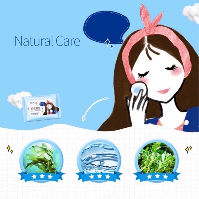 Khăn ướt tẩy trang Bioaqua tiện lợi khi đi ra ngoài