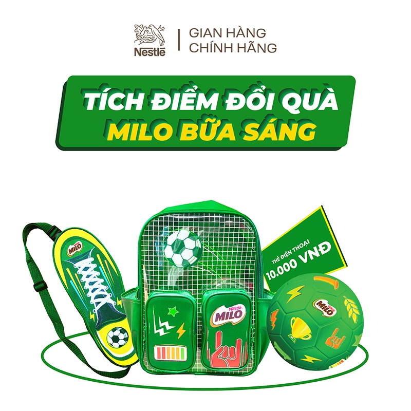 [Phiên bản Tích Điểm Đổi Quà] Thùng 36 hộp sữa lúa mạch Nestlé® MILO® Bữa Sáng (36x180ml) | BigBuy360 - bigbuy360.vn
