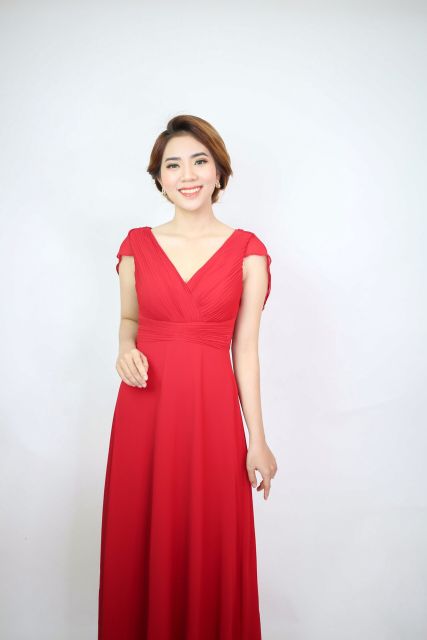 Đầm dạ hội dự tiệc trung niên choàng lưng sang trọng đầm dự tiệc trung niên  dạ hội sang trọng cao cấp
