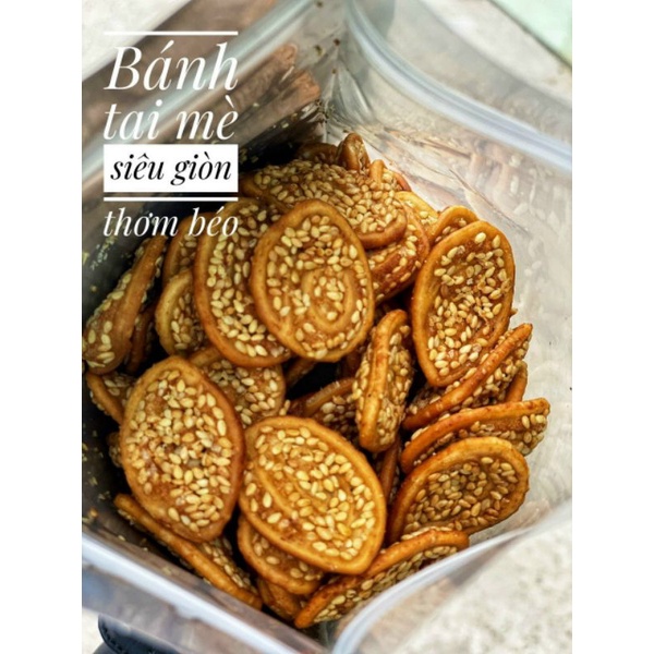 Bánh tai heo mè béo béo 500gram [FREE SHIP]TỪ ĐƠN 50K, [Loại Đặc Biệt] Hàng ngon nhà làm