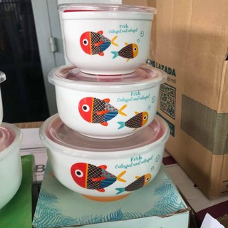 Bộ 3 thố có nắp hút chân không
