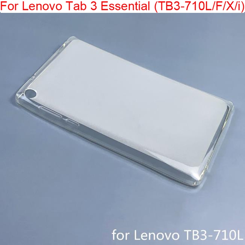 Mềm Soft TPU jelly case for Lenovo Tab 3 Essential Dễ thương Ốp lưng TB3-710F Tb3-710L TB3-710X Tb3-710i cover Vỏ bảo vệ