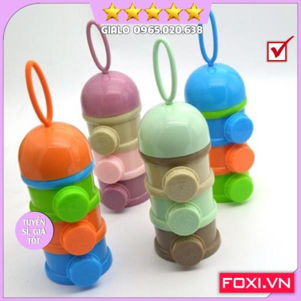 Hộp chia sữa-thức ăn Foxi-Hộp trữ đông ăn dặm có quai cầm-Bảo quản đồ ăn dặm-Chống dò rỉ-Tiện lợi cho mẹ và bé