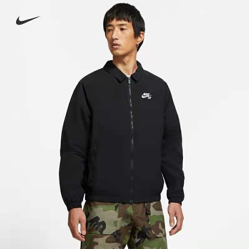 Áo Khoác Bomber Thêu Logo N IKE Chính Hãng Phối Khóa Kéo Thời Trang Cho Nam Và Nữ