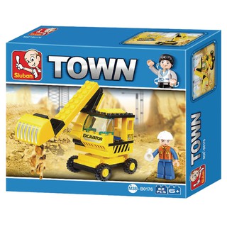 Đồ chơi town - bộ lắp ráp xe xúc đất sluban-m38-b0176