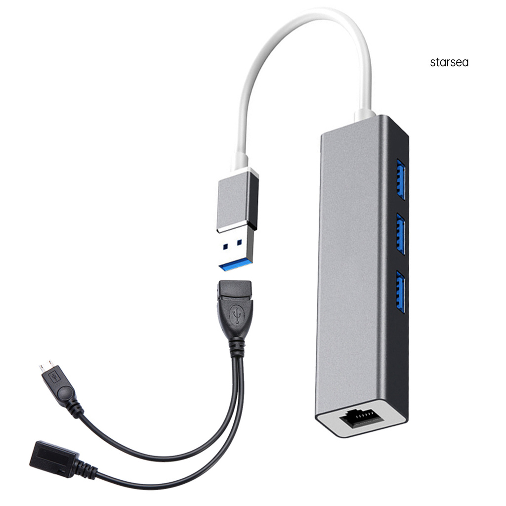 Bộ Chia 3 Cổng Usb Hub Lan Ethernet Cho Fire Gen 2 / 3 / 4