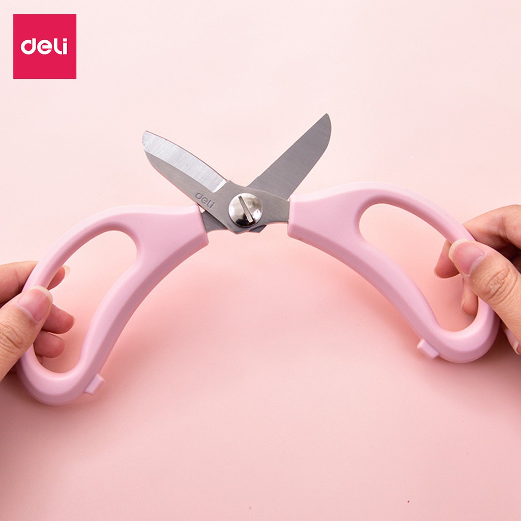 Kéo Làm Vườn Cắt Tỉa Cành Hoa Cây Cảnh Lưỡi Cắt Dày Màu Pastel Deli - Kéo Cắt Cành Chuyên Dụng Thiết Kế Không Đau Tay