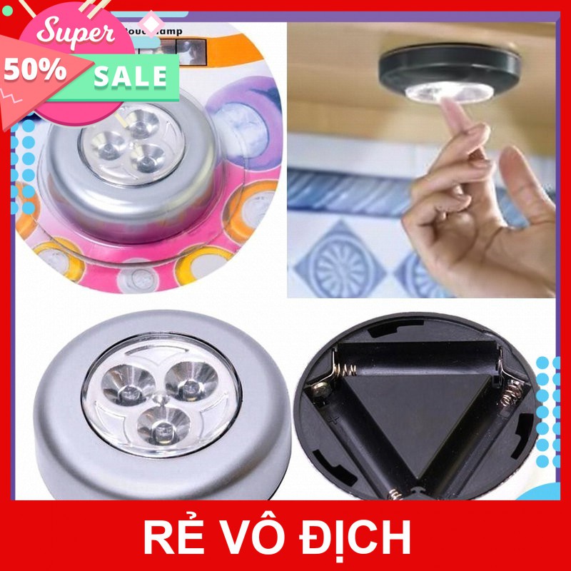 [XÃ KHO] ĐÈN LED 3 BÓNG DÁN TƯỜNG [HCM]
