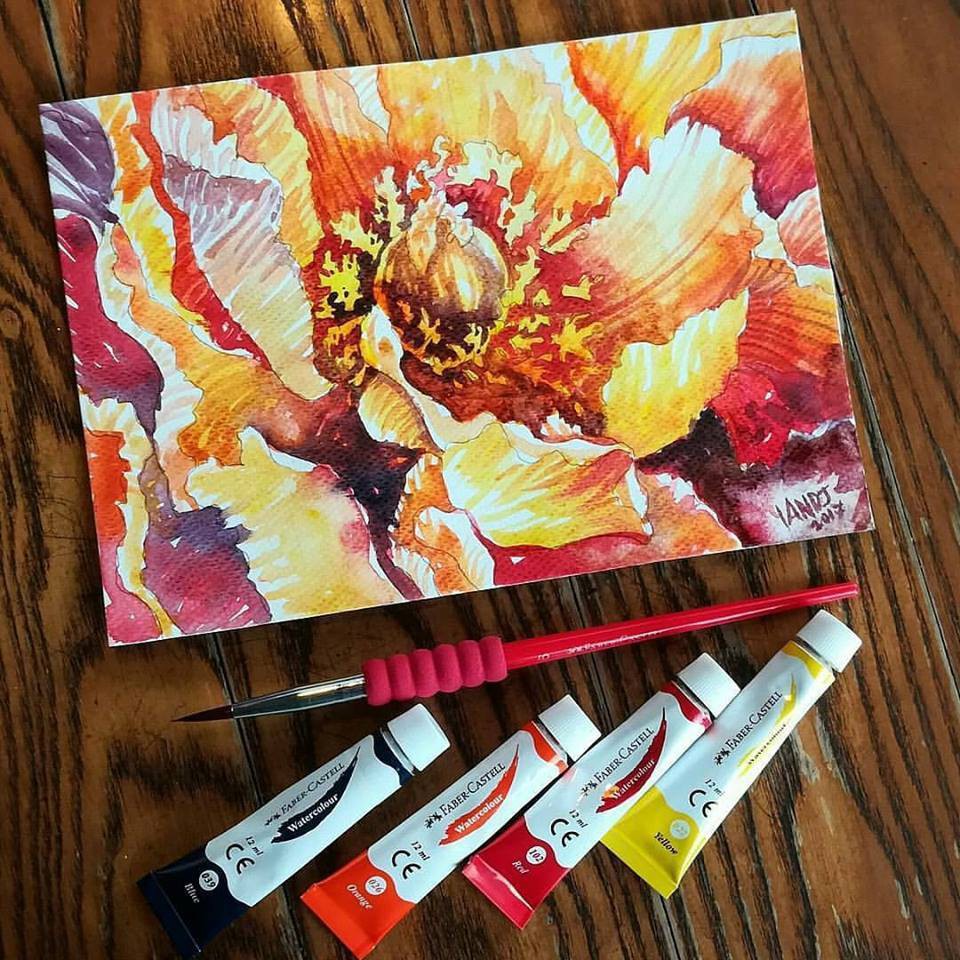 [ TÂM TÂM ]-Màu nước Faber Castell bộ 12 màu tuýp, WATERCOLOR FABER CASTELL-