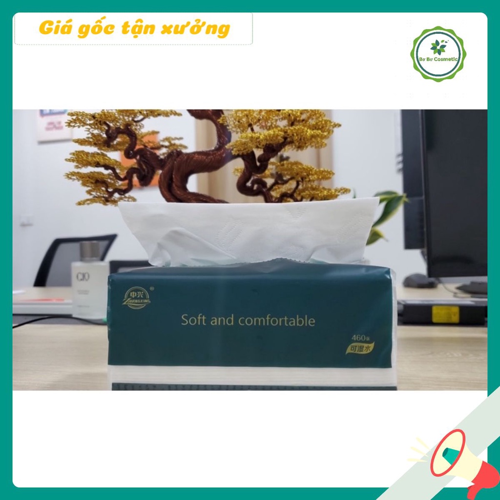 Giấy ăn 5 lớp LaiYa Hàng Chính Hãng Không bở khi dính nước, an toàn cho sức khỏe
