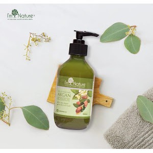 (+Quà) Dầu Gội Thảo Mộc Argan I'm Nature Ngăn Rụng - Mọc Tóc Suôn Dày Bóng Khỏe 300ml