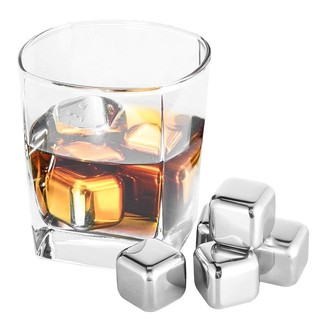 Đá viên Inox vĩnh cửu không tan làm lạnh uống rượu an toàn sức khỏe