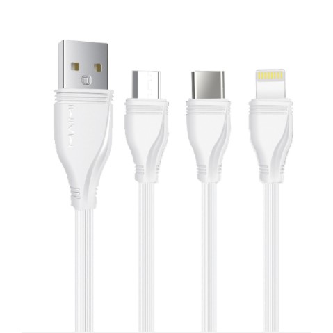 DÂY SẠC MAIMI X01 1,2M 3IN1 LIGHTNING,MICRO,TYPEC SIÊU BỀN