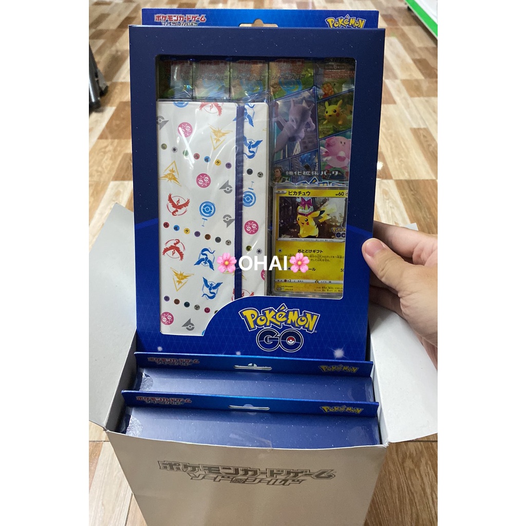 Bộ Set Pokémon TCG: Pokemon Card Sword & Shield Pokemon Go Tiếng Nhật s10b Kèm File Đựng và Thẻ Promo Chính Hãng