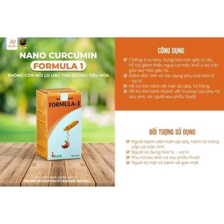 Nano Curcumin Formula-1 để có Dạ Dày, Tá Tràng khỏe