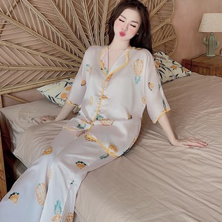 Bộ satin sóng dài, dễ thương, nhiiều mẫu đẹp