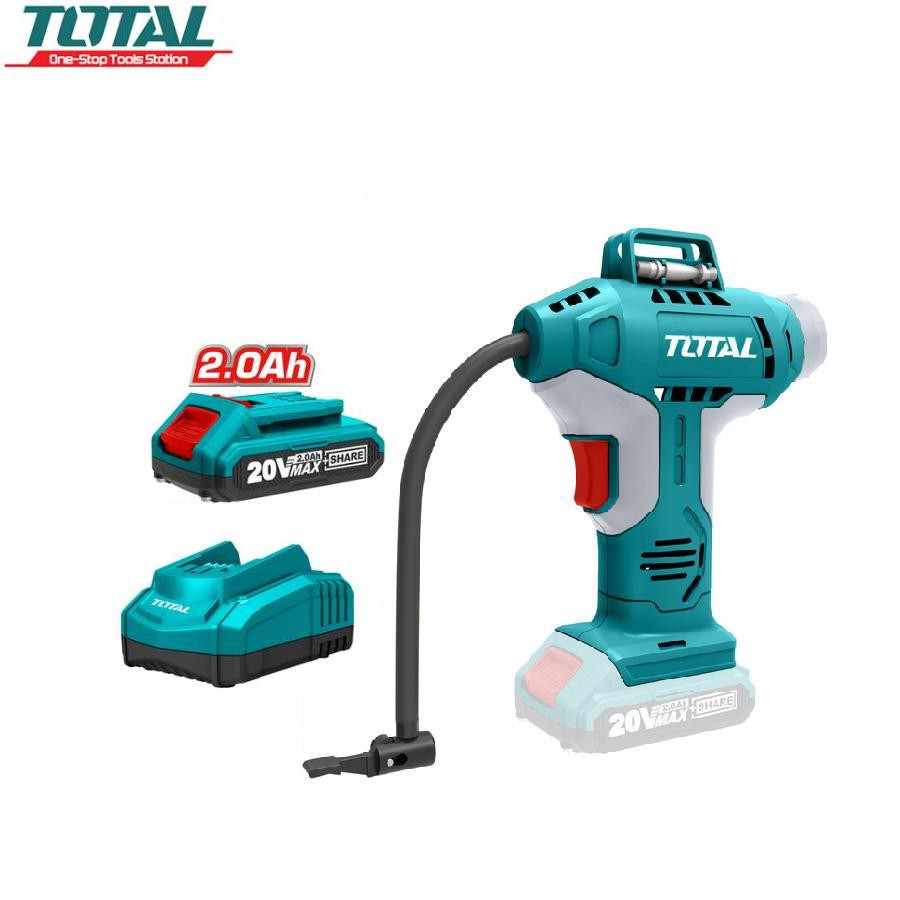 Máy bơm hơi cầm tay tự động pin Lithium 20V TACLI2001