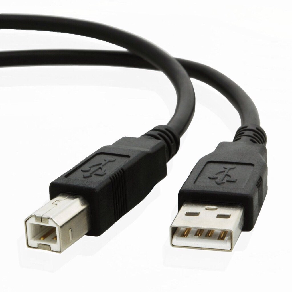 Dây cáp máy in cổng USB 2.0 đen dài 1.5M 3M 5M kết nối máy in với máy tính PC laptop chống nhiễu tốt ARIGATO