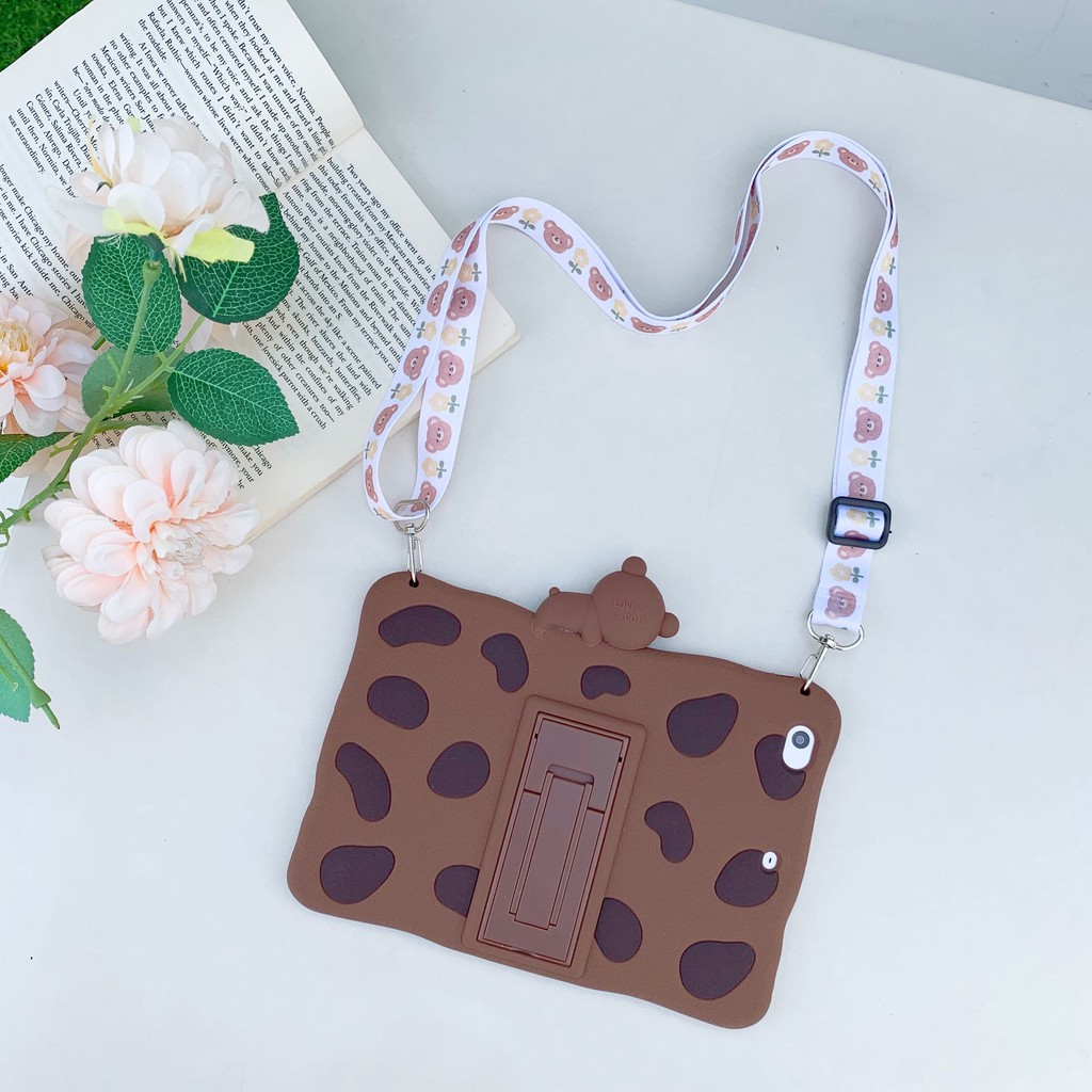 Ốp Lưng Silicone Có Giá Đỡ Hình Hoạt Hình Đáng Yêu Cho Samsung Galaxy Tab A 8.0 2019 Sm-T290 T295 T297 | BigBuy360 - bigbuy360.vn