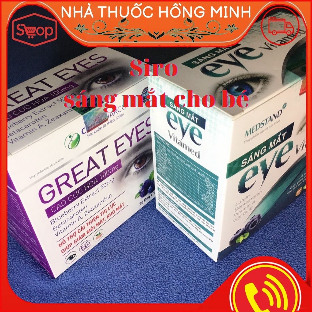 Siro Eye Vitamed bổ sung vitamin A, kẽm giúp giảm khô mắt, hỗ trợ thị lực cho trẻ em, cải thiện vấn đề dùng kính mắt