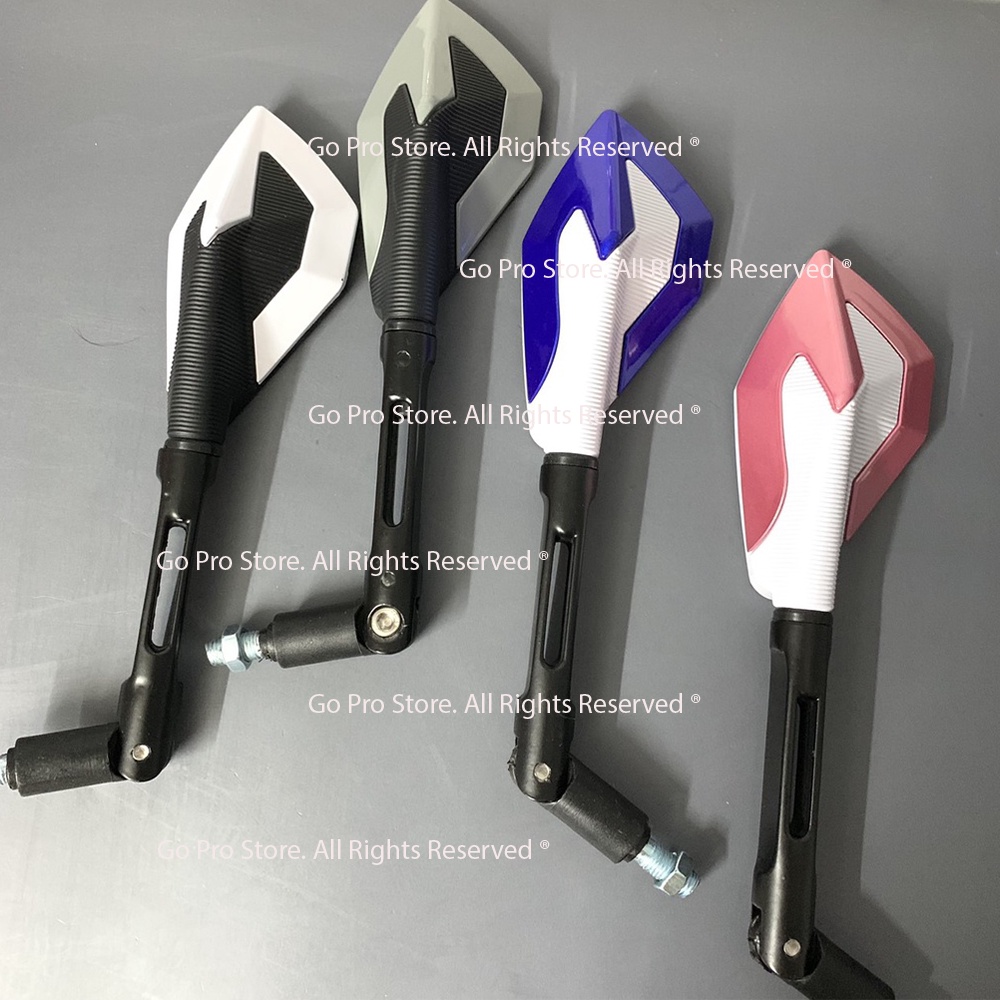 Gương Chiếu Hậu KIỂU 5 CẠNH Chân 10 Ly Ren Suôi Mã G1117 (Kính Trái)