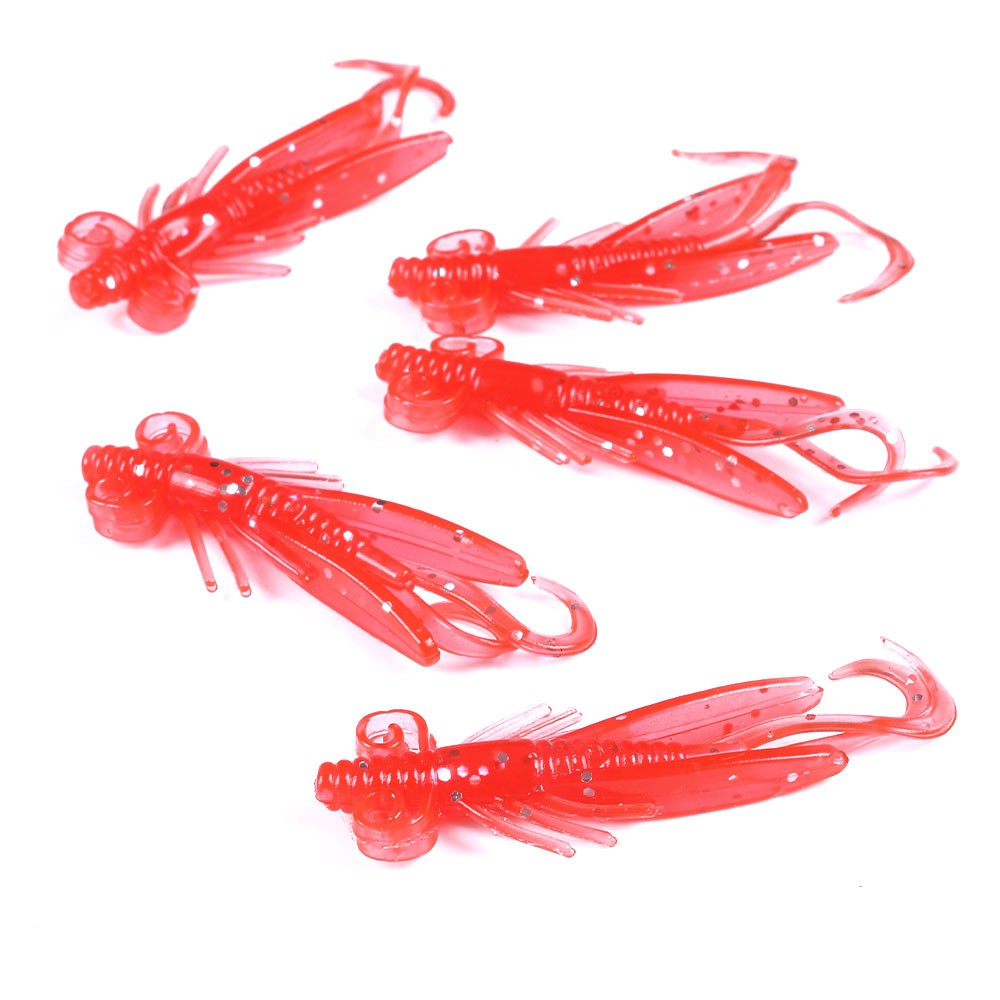 Set 10 Mồi Câu Cá Giả Hình Con Tôm 6cm 2g HENGJIA