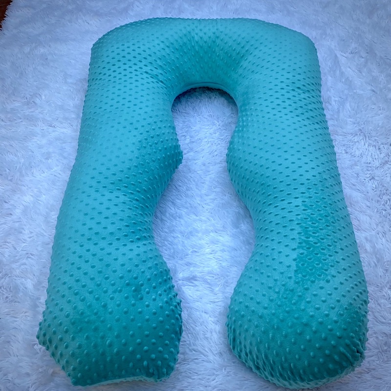 GỐI CHỮ U BÀ BẦU VẢI NHUNG 3D MÁT XA GIÚP MẸ BẦU NGỦ NGON