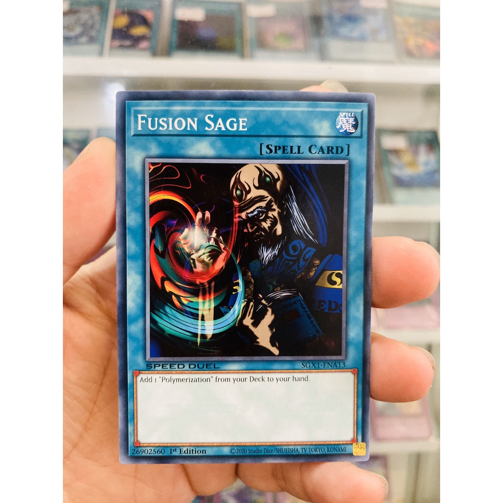 Thẻ Bài YugiOh! Mã SGX1-ENA13 - Fusion Sage - Common - 1st Edition