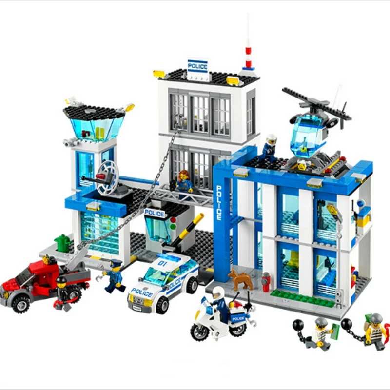 [Mã LIFE0503TOYS1 giảm 10% đơn 150k] Mẫu Lắp ghép Mô hình City Police Station Bela Urban Police 10424 Đồn Cảnh Sát