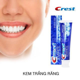 Kem Đánh Răng 3D Crest White Giúp răng trắng sáng và trị hôi miệng 170gm