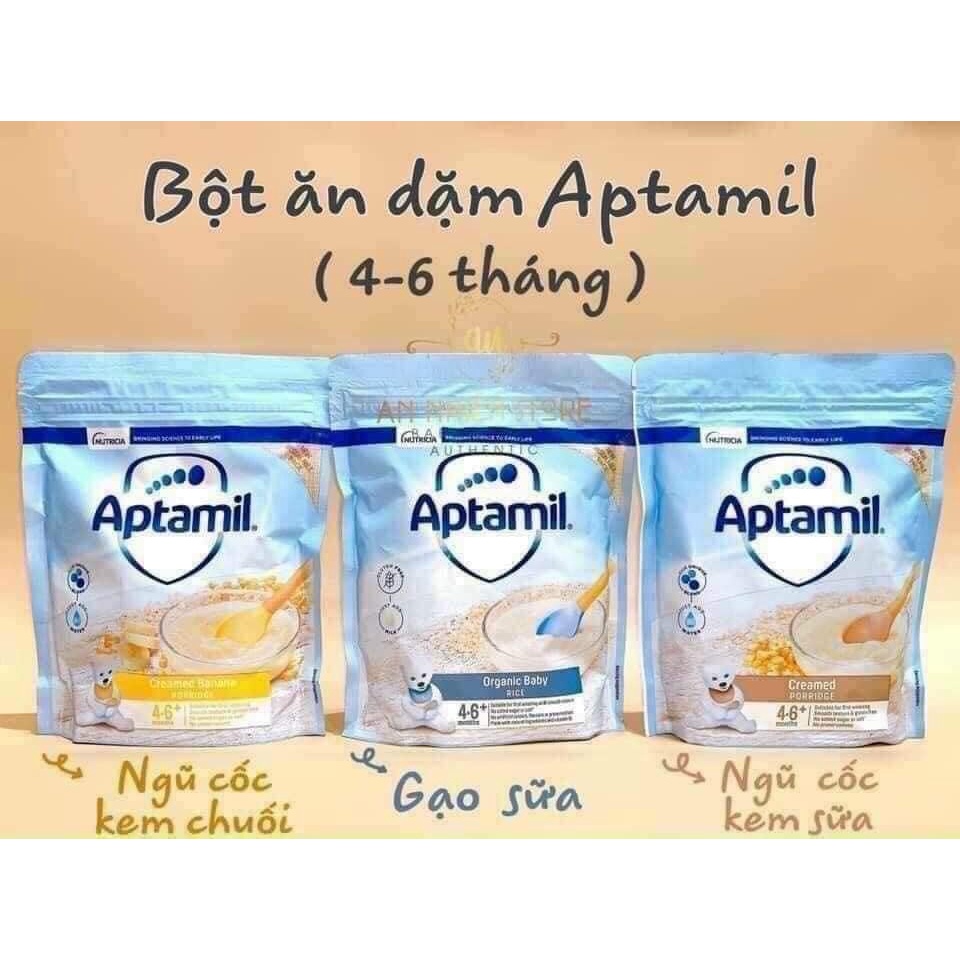 (Date2023) Bột ăn dặm Aptamil cho bé từ 4-6m nội địa Anh