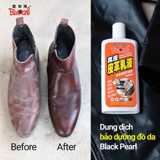 DUNG DỊCH BẢO DƯỠNG  ĐỒ DA/ GIÀY DA/ÁO DA/TÚI DA/VÍ DA/QUẦN DA/GHÊ DA/NỘI THẤT Ô TÔ BLACKPEARL 350ML