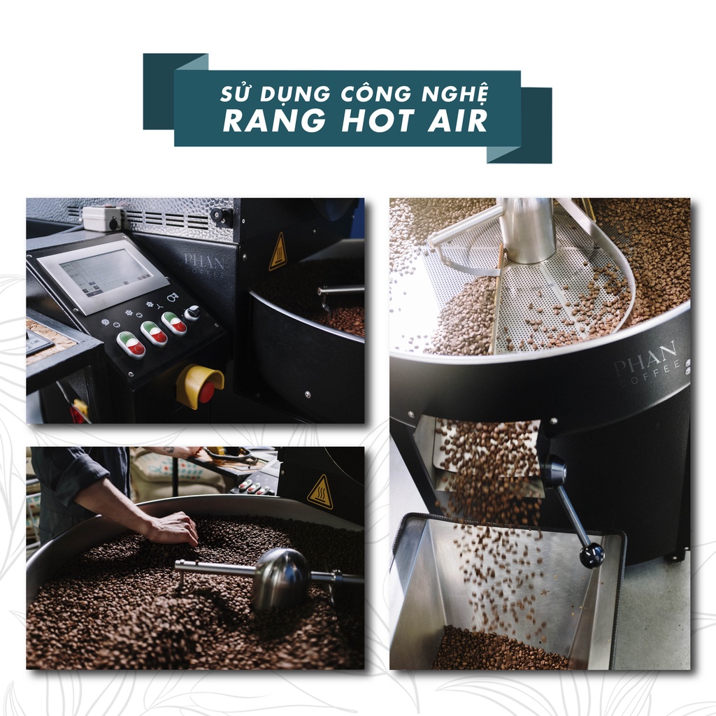 Combo 3kg Cà phê Robusta rang xay nguyên chất Phan Coffee vị đắng đậm thơm nồng pha phin pha máy