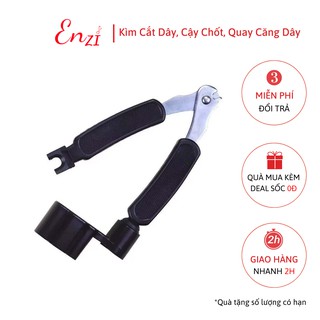 Kìm cắt dây đàn guitar đa chức năng có căng dây và cậy chốt đàn acoustic tiện lợi Enzi