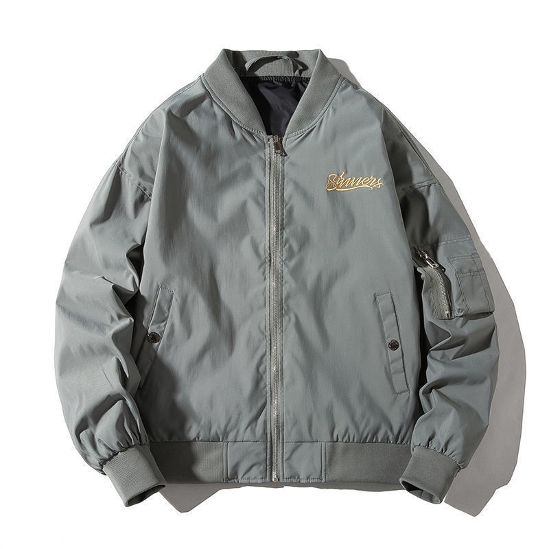 Áo Khoác Bóng Chày Thêu Họa Tiết Retro Phong Cách Âu Mỹ Thời Trang Xuân Thu Cho Nam