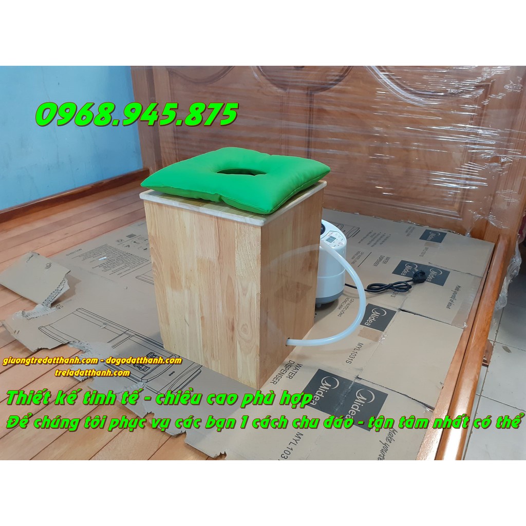 Ghế Xông vùng kín quây hộp + Nồi tạo hơi 2lit6
