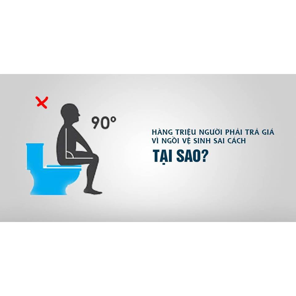 ⚡Chính hãng⚡ Ghế Tõm Tõm - kê chân toilet - chống táo bón