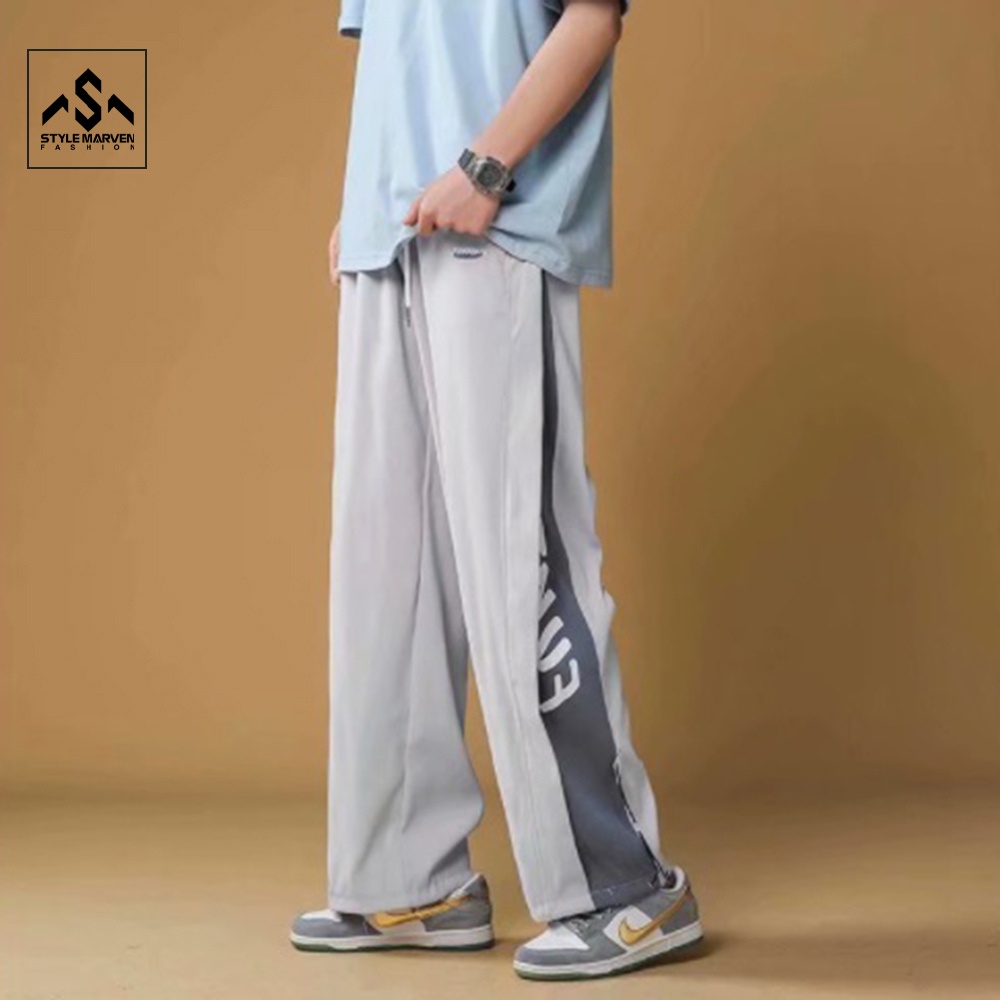 Quần Jogger Ống Suông Rộng Phối Viền Sọc Màu Kiểu Dáng Trẻ Trung Năng Động STYLE MARVEN - JOGGER NAM 90000100C2