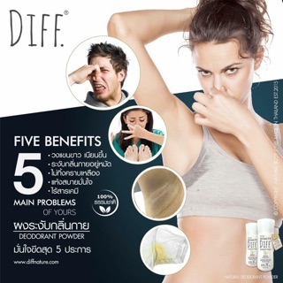 BỘT KHỬ MÙI CƠ THỂ DIFF (hôi chân, hôi nách)