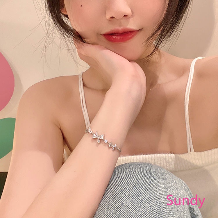 Vòng Tay Đính Đá Kim Cương Thời Trang Cho Nữ