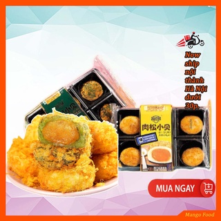 Một gói bánh mochi dẻo nhân trứng muối phủ ruốc chà bông chuẩn xịn gói 120g gồm 6 cái lớn Mango Food