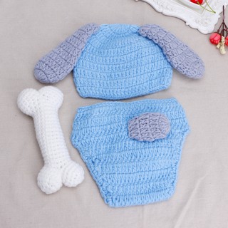 Set đồ đan len cho bé sơ sinh chụp ảnh